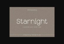 Starnight Font Poster 1