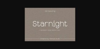 Starnight Font Poster 1