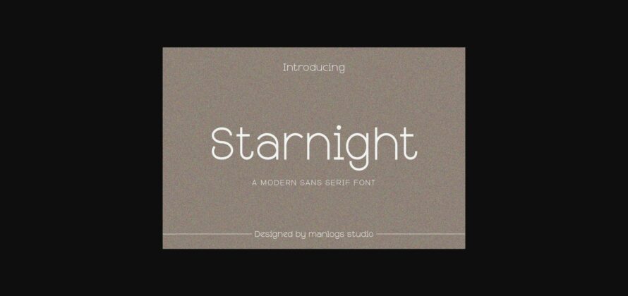 Starnight Font Poster 1