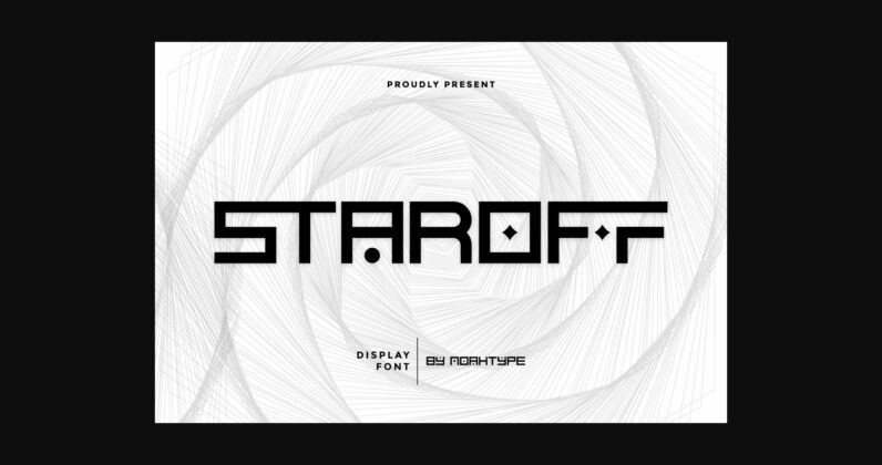 Staroff Font Poster 3