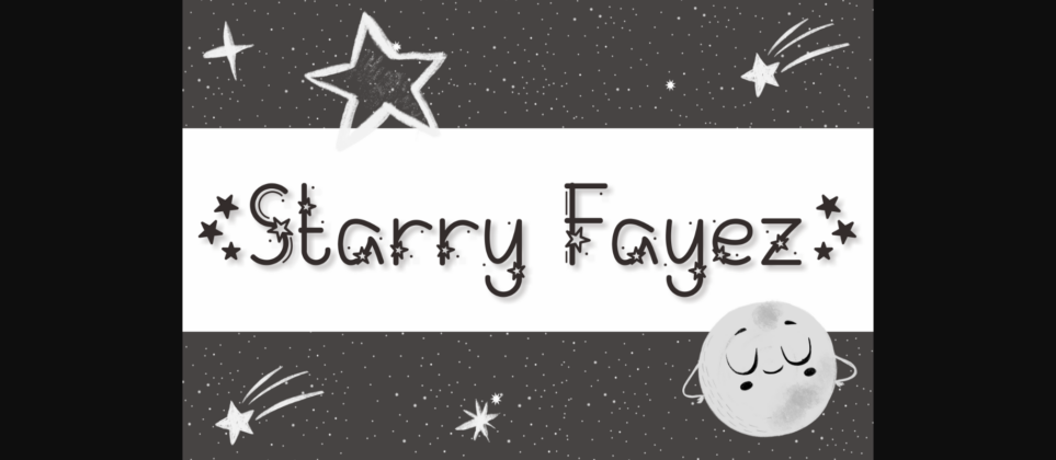 Starry Fayez Font Poster 3