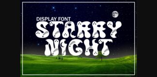 Starry Night Font Poster 1