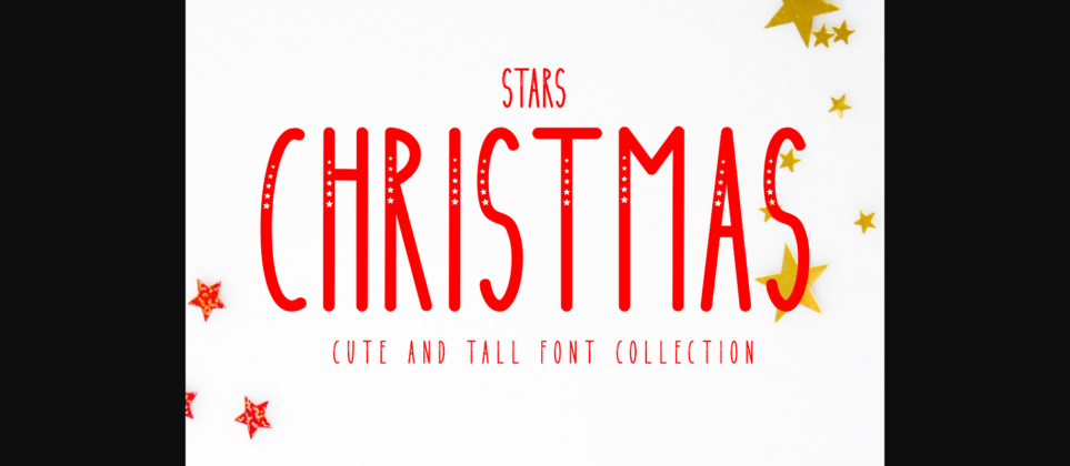 Stars Christmas Font Poster 3