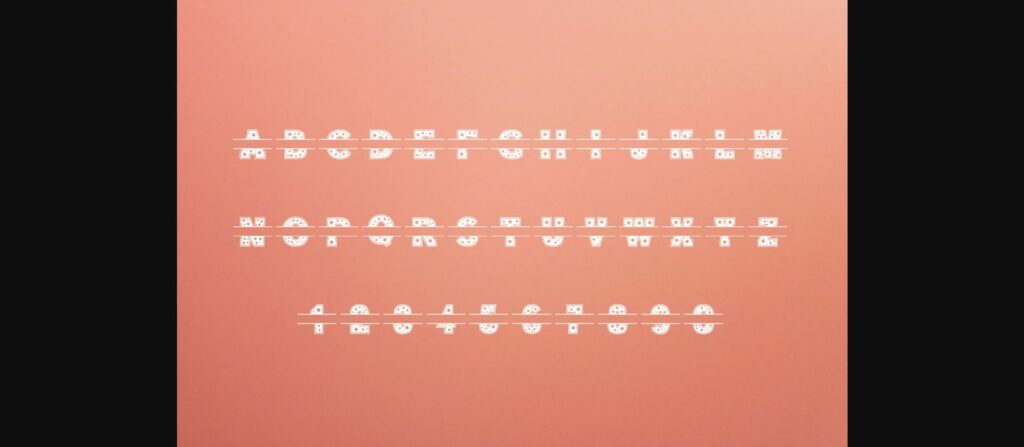 Stars Monogram Font Poster 9