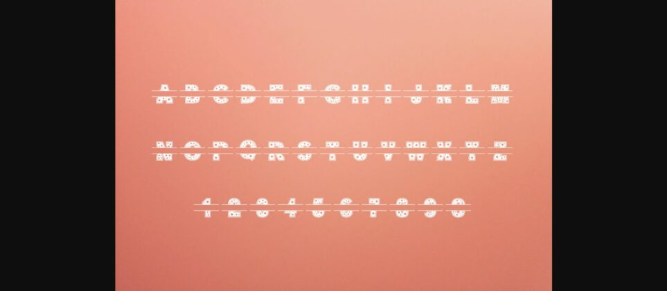 Stars Monogram Font Poster 9