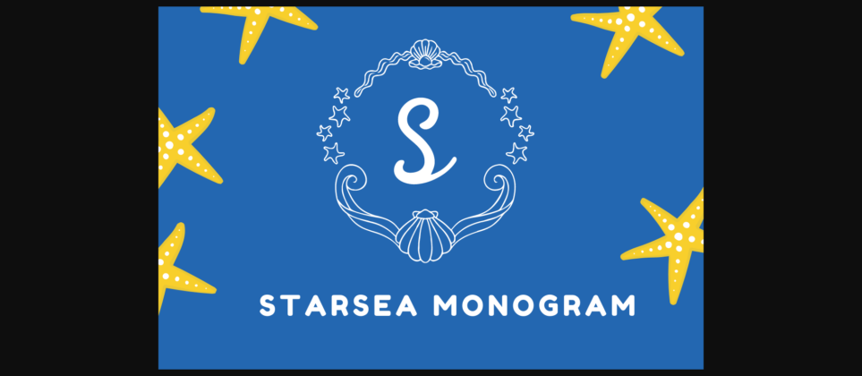 Starsea Monogram Font Poster 3
