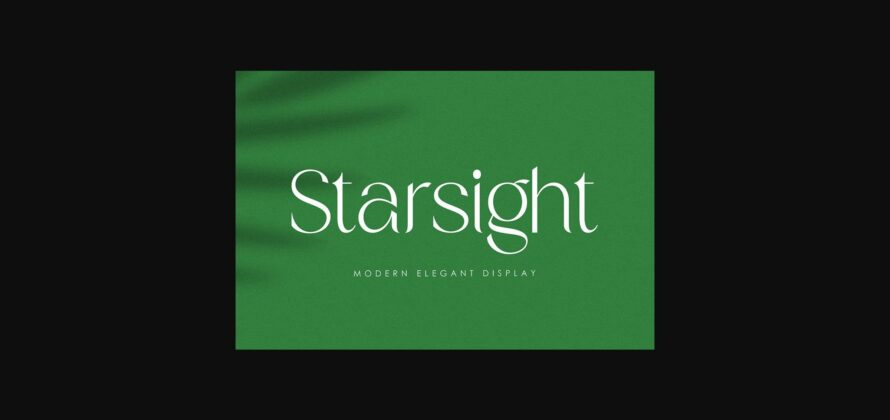 Starsight Font Poster 3
