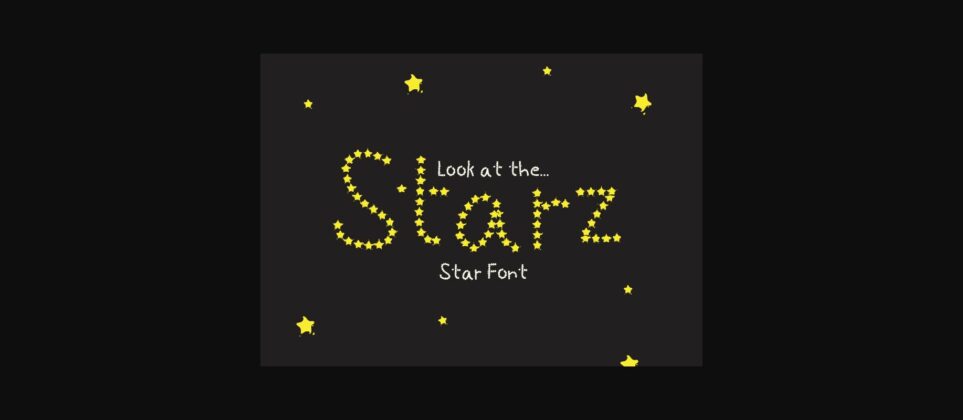 Starz Font Poster 3