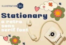 Stationary Font Poster 1