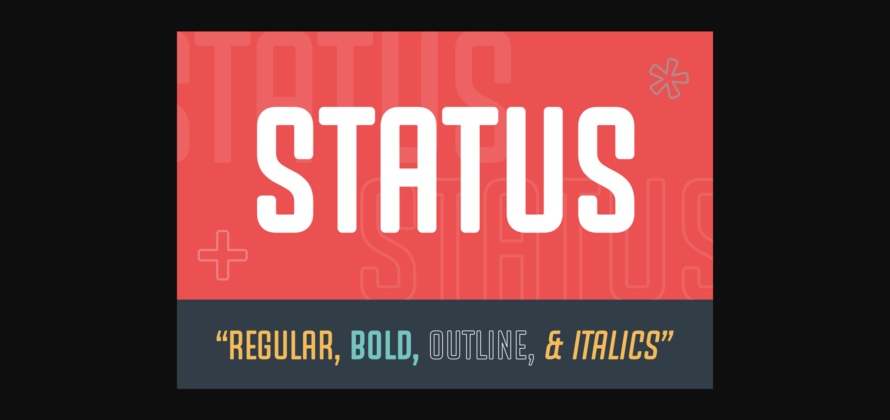 Status Font Poster 3