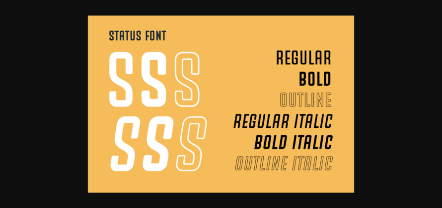 Status Font Poster 8