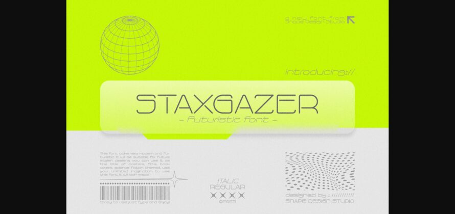 Staxgazer Font Poster 3
