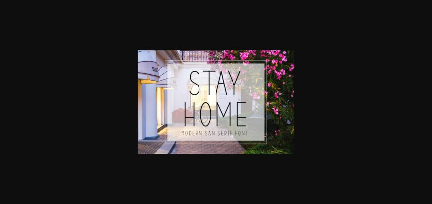 Stay Home Font Poster 3