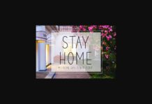 Stay Home Font Poster 1