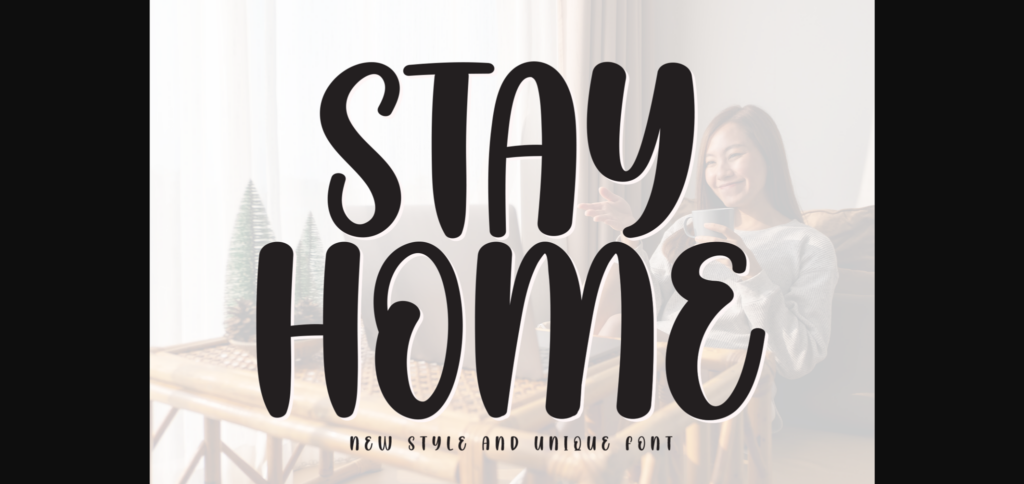 Stay Home Font Poster 3