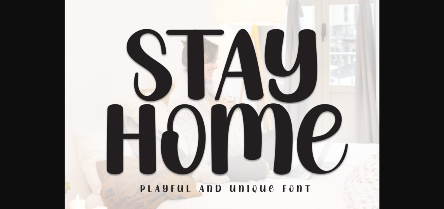 Stay Home Font Poster 3