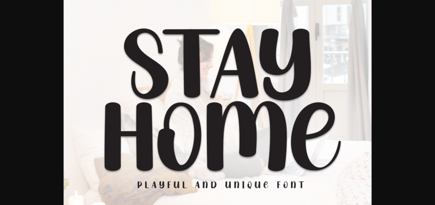 Stay Home Font Poster 1