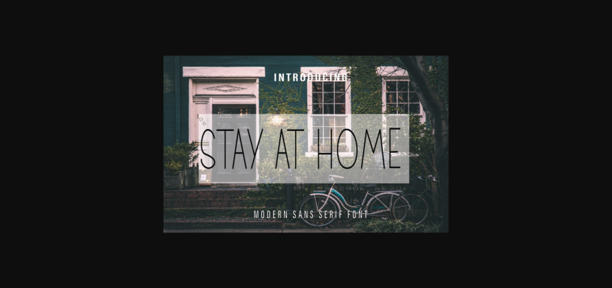 Stay at Home Font Poster 3