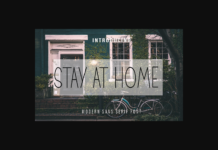 Stay at Home Font Poster 1