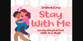 Stay with Me Font Poster 1