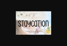 Staycation Font Poster 1