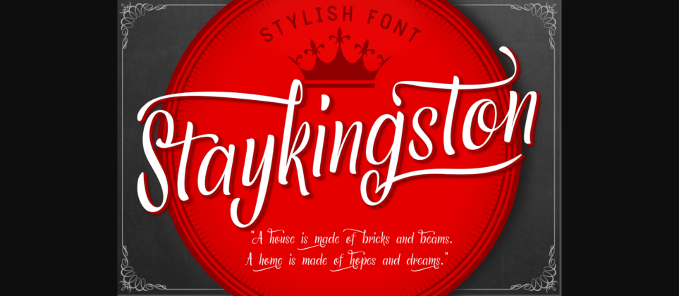 Staykingston Font Poster 3