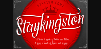 Staykingston Font Poster 1