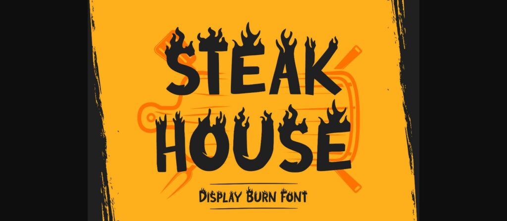 Steak House Font Poster 1