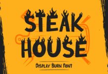 Steak House Font Poster 1