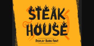 Steak House Font Poster 1
