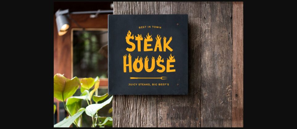 Steak House Font Poster 9