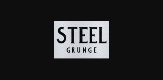 Steel Grunge Font Poster 1