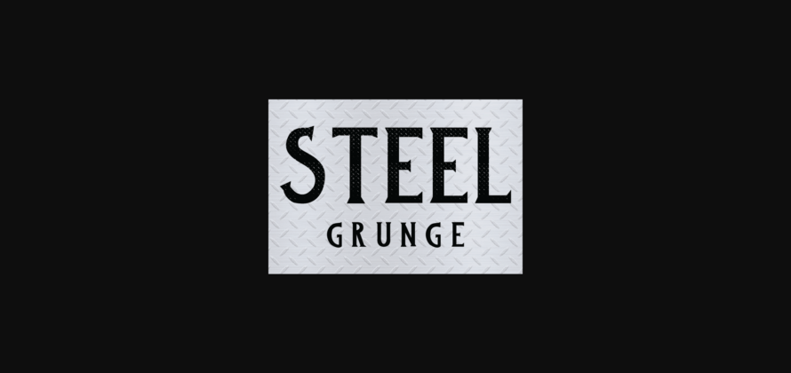 Steel Grunge Font Poster 1