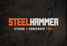 Steel Hammer Font Poster 1