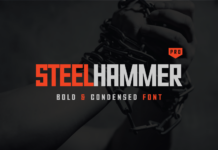 Steel Hammer Pro Font Poster 1