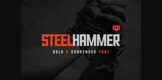 Steel Hammer Pro Font Poster 1
