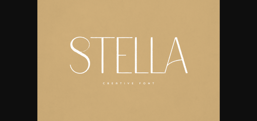 Stella Font Poster 3