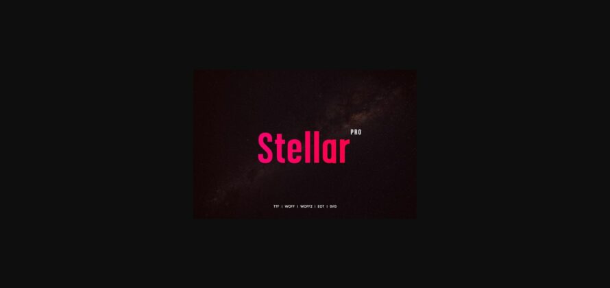 Stellar Font Poster 3