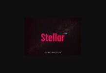 Stellar Font Poster 1