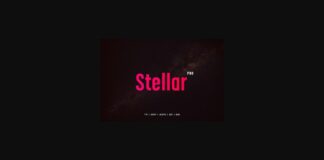 Stellar Font Poster 1