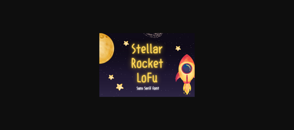 Stellar Rocket Lofu Font Poster 3