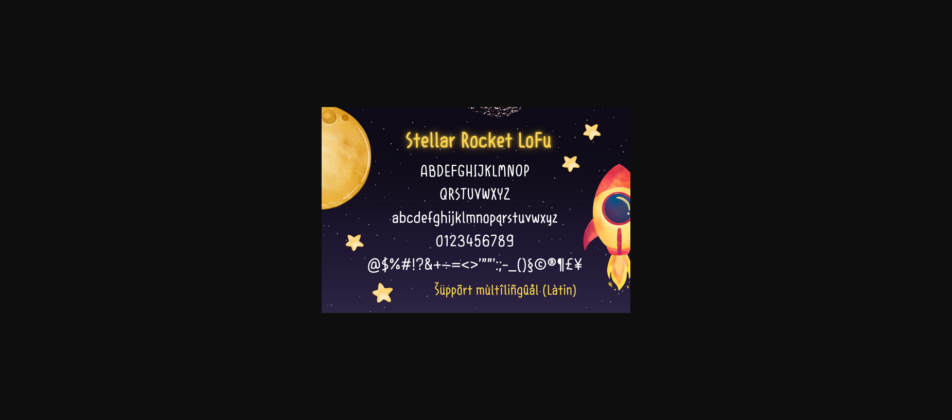 Stellar Rocket Lofu Font Poster 4