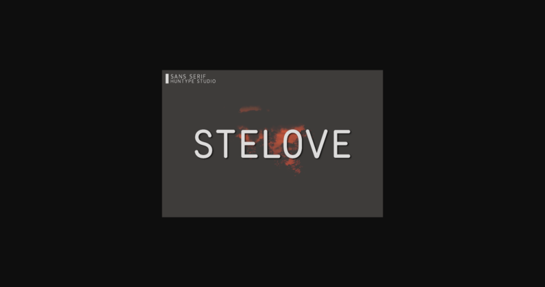 Stelove Font Poster 3