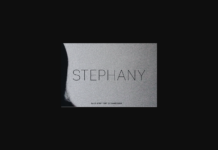 Stephany Font Poster 1