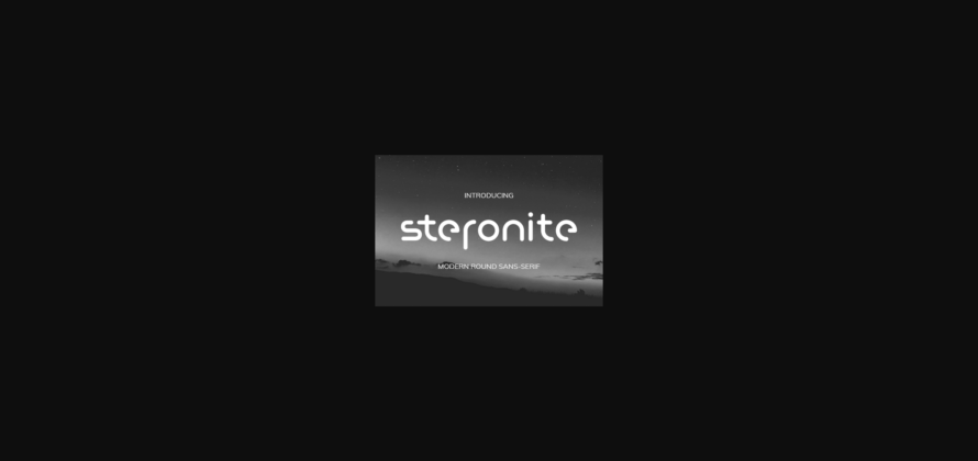 Steronite Font Poster 3
