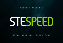 Stespeed Font Poster 1