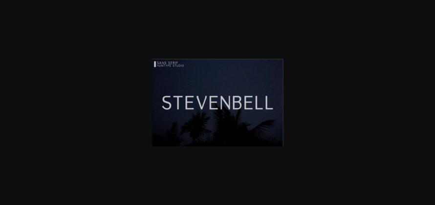 Stevenbell Font Poster 3