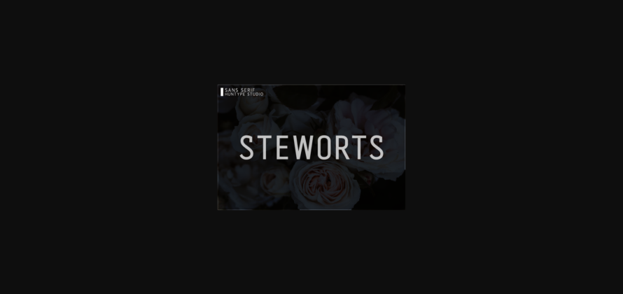 Steworts Font Poster 3