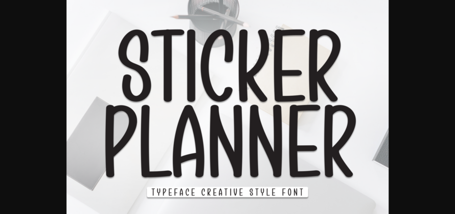 Sticker Planner Font Poster 3