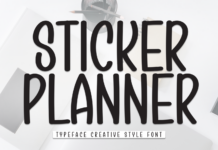 Sticker Planner Font Poster 1